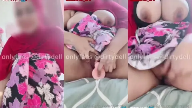 Hijab Colemek Nyobain Dildo Baru