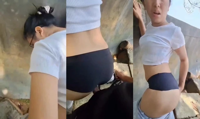 Percakapan Pelajar Ngentot Outdoor Berdiri Dibelakang Sekolah