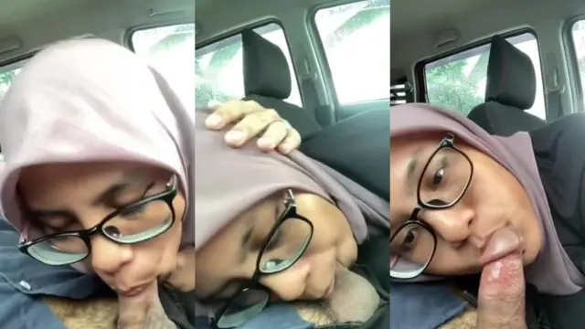 Awek Tudung Nerd BJ Dalam Kereta - Join
