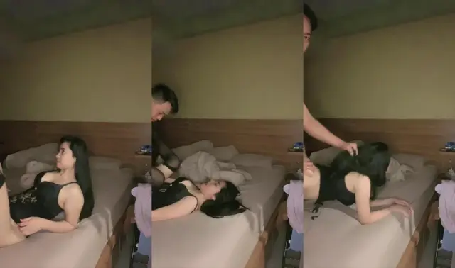 Yuka Pakai Lingerie Hitam Langsung Dikangkangin Dientot Sampai Crot Sama Cowoknya