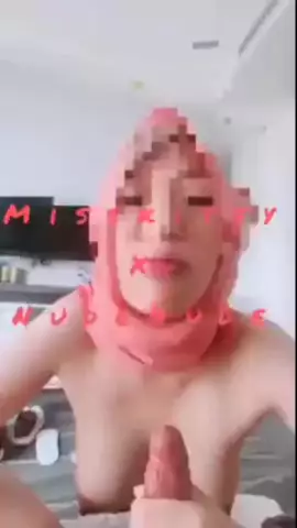 miss kitty hijab pink