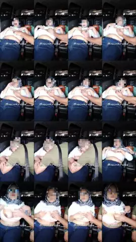 Istri Hijab Sange DI Mobil Mau Colmek