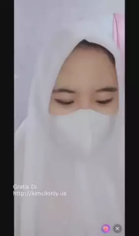 109 Live lonte jilbab putih  ML 