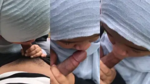 Hijab Suka Kntl Nyepong Outdoor