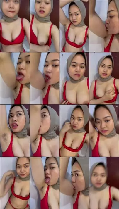 hijab merah