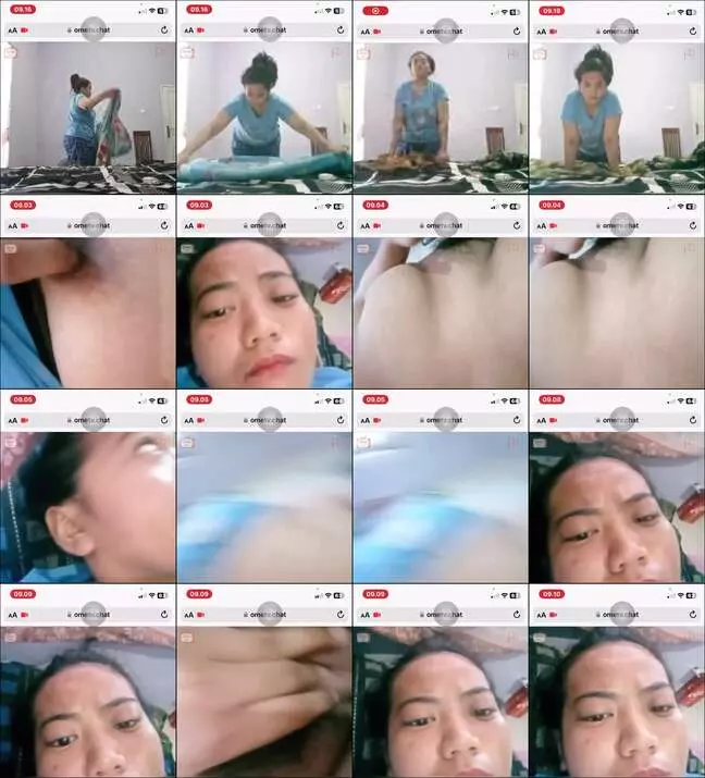 Real binor padahal ada suamianya di ruang tamu omek di kamar